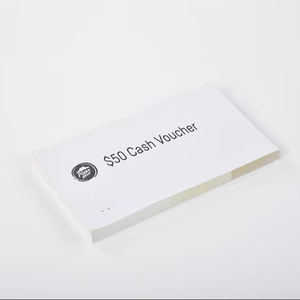 Fabricant en gros de bons en papier sans bois imprimés personnalisés avec estampage à chaud 100% fabriqués en Chine - Product Image 1