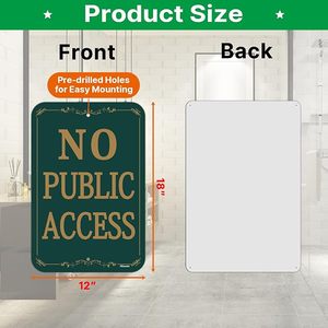 Không có dấu hiệu truy cập công cộng không có mục nhập được cho phép mà không có dấu hiệu cho phép với UV bảo vệ chống thấm nước mạnh mẽ dễ dàng gắn kết - Product Image 5