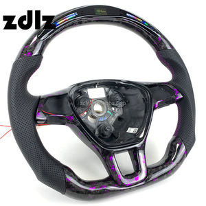 LED viola polvere volante in fibra di carbonio forgiato per VW Volkswagen <span class=keywords><strong>Golf</strong></span> <span class=keywords><strong>7</strong></span> MK7 Tiguan Passat CC Touareg <span class=keywords><strong>accessori</strong></span> auto - Product Image 2