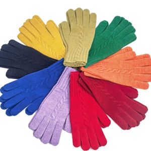 Ladies Winter <strong>Gloves</strong> with Custom Logo Soft Knit and Long Ribbed Cuffs for Cycling and Outdoor Casual Scenes - Product Image 4