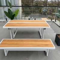 Ensemble table et chaises pliantes en métal multifonctionnel pour extérieur, idéal pour la cour, facile à déplacer et à ranger, JUNYI