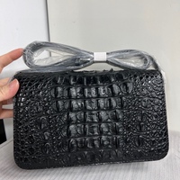 Sac bandoulière en cuir de crocodile avec poignée supérieure, sac de travail, sac de soirée, sac bandoulière pour femme en cuir de crocodile
