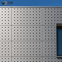 Panneau en alliage d'aluminium perforé sur mesure, découpe CNC, motif perforé, étanche pour extérieur, taille personnalisée, fabrication OEM, bardage de façade