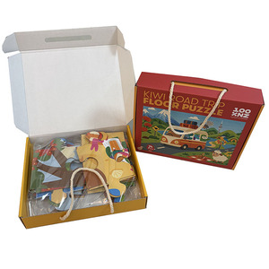 <span class=keywords><strong>Puzzle</strong></span> Educativo in Cartone da 48 <span class=keywords><strong>Pezzi</strong></span> con Scatola con Maniglia in Corda per Bambini da <span class=keywords><strong>2</strong></span> a 4 Anni, Giocattolo Fai-da-Te Prodotto in Cina - Product Image 1
