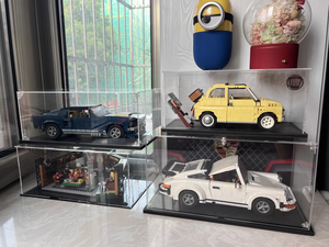 Caja de exhibición vertical de plástico moderna, antirustable, de fácil montaje, con 1 estante, para modelos a escala 1:8/1:10/1:14/1:18/1:24/1:32 (compatibles con 10295 y <span class=keywords><strong>911</strong></span>) - Product Image 6