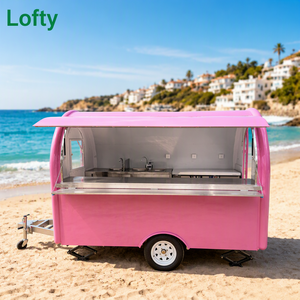 Nouveau camion/chariot/fourgon alimentaire mobile en acier inoxydable pour café de rue, restaurant, boulangerie, snack, fleuriste, chariot alimentaire électrique - Product Image 1