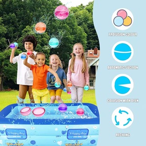 Ballons à <span class=keywords><strong>eau</strong></span> réutilisables en silicone souple à remplissage rapide, bombe à éclaboussures pour enfants, <span class=keywords><strong>jeux</strong></span> <span class=keywords><strong>d</strong></span>'<span class=keywords><strong>eau</strong></span> <span class=keywords><strong>d</strong></span>'été en plein air - Product Image 3