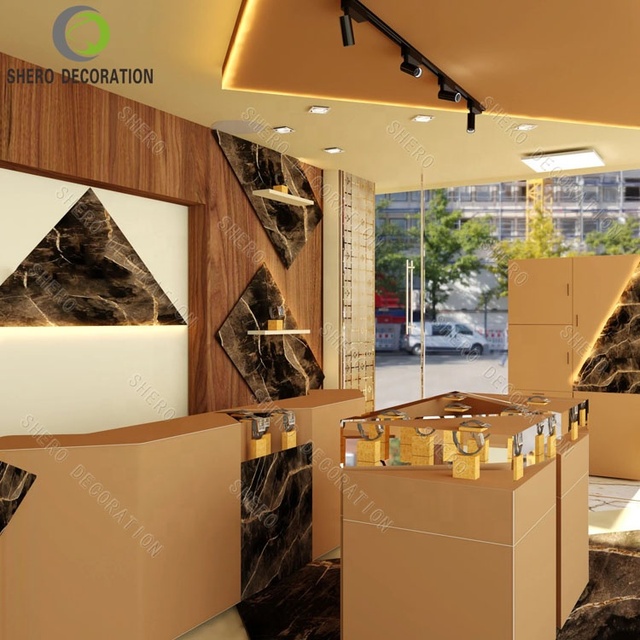Jewelry Watch Display Showcase with Rotating Stand and LED Lighting for Retail Store Luxury Tempered Glass