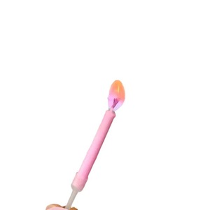 Colorful Flame Candles Smokeless Soybean Wax Birthday Party Cake Decorations Festive Props - Product Image 5