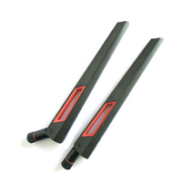 Antenne WiFi 2.4GHz 5GHz 5.8GHz RP SMA Mâle Universelle pour Routeur Amplificateur de Signal Antenne Double Bande