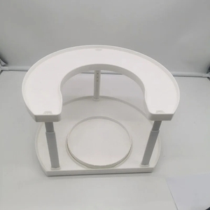 <span class=keywords><strong>2</strong></span> Tier Turntable Display Stand Rotativo Spice Shelf Para Pantry Countertop Spinning Spice Rack Organizador para Gabinete - Product Image 4