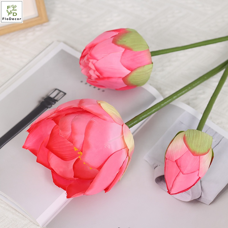 Chinese Style Artificial Lotus Flowers for Indoor Decoration