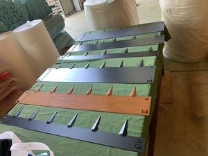 Bordures de <span class=keywords><strong>jardin</strong></span> en acier galvanisé, bordures de pelouse en métal robustes, résistantes à la rouille, bandes de bordure paysagère pour parterres de fleurs et allées - Product Image 5