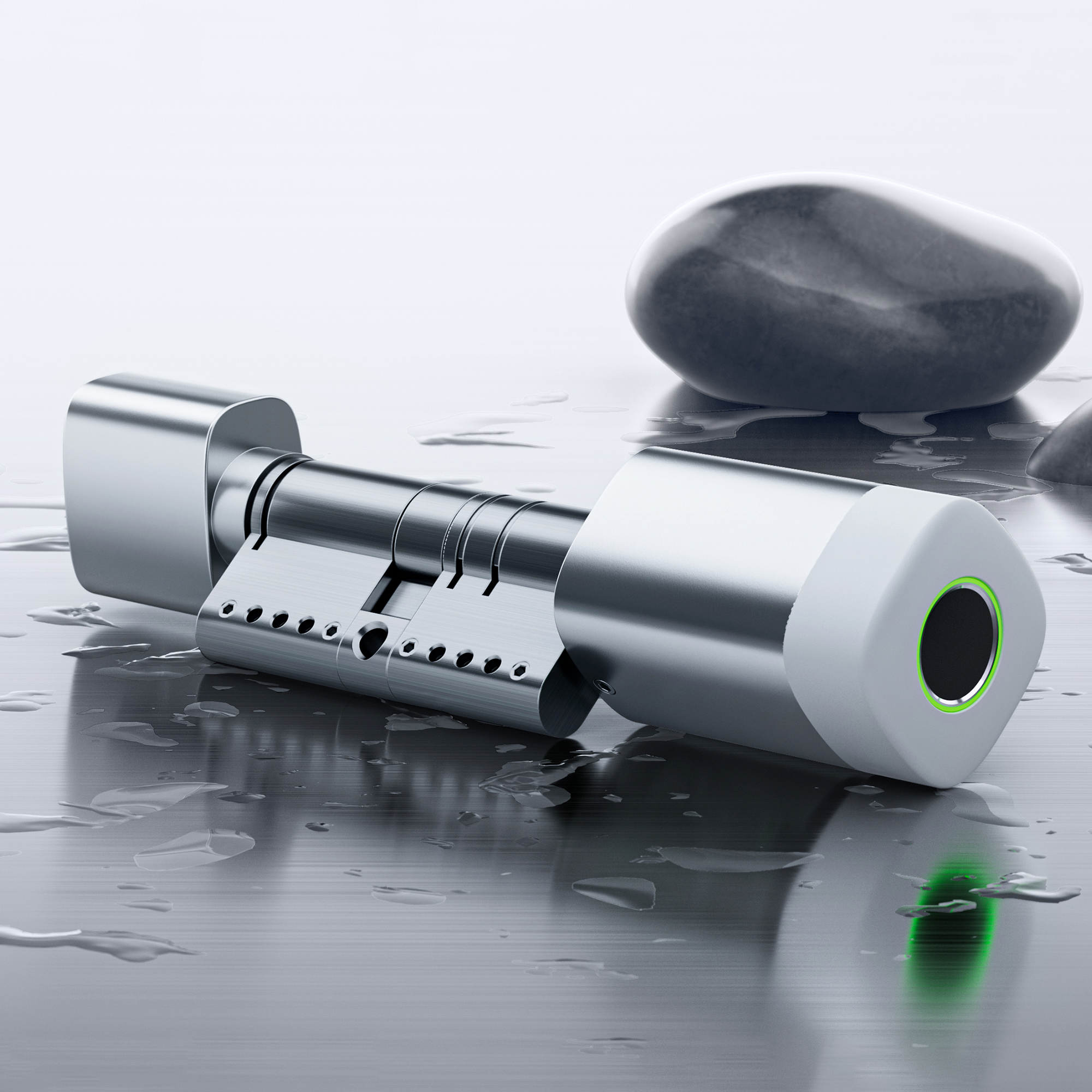 small head smart door lock cylinder