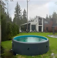 Piscine gonflable carrée en PVC Drop Stitch OEM 2026, la plus vendue, pour bain de glace, système de spa hors sol