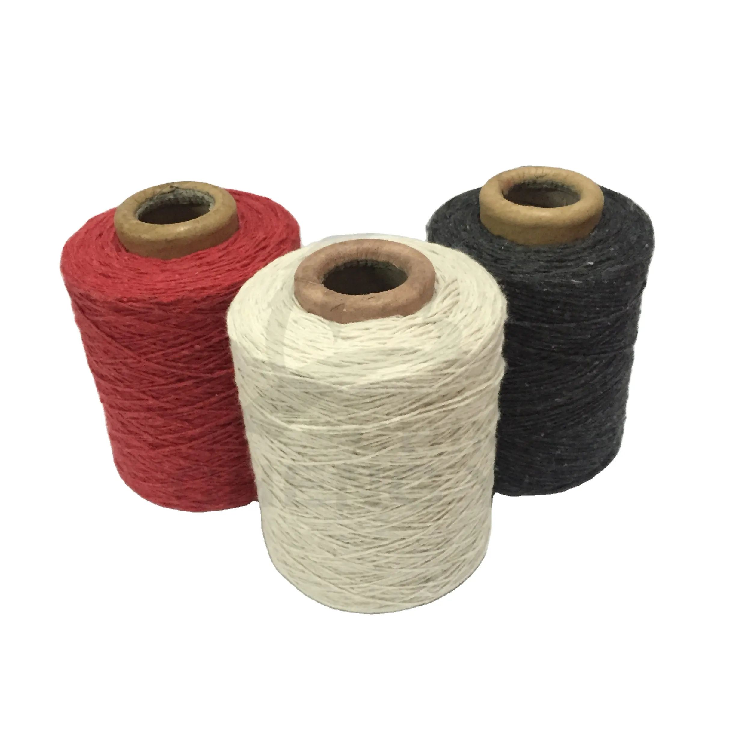 綿混紡ポリエステルリサイクルブランケット生産最も安いストックロット糸