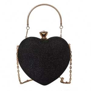 Bolso de noche para mujer con cristales, bolso de mano de novia, bolso de fiesta de graduación decorado con diamantes de imitación - Product Image 5