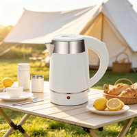 Bouilloire électrique sans fil 0,8 L avec contrôle de la température, pièces de rechange disponibles pour hôtels et foyers, pour la préparation du thé et du café