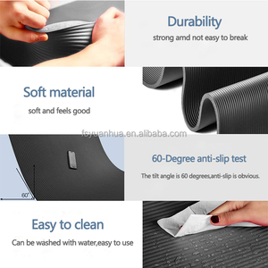 แผ่นโยคะ NBR กันลื่น ทนทาน ความหนาแน่นสูง 8 มม. สำหรับออกกำลังกาย เป็นมิตรกับสิ่งแวดล้อม ผลิตโดยผู้ผลิต - Product Image 2