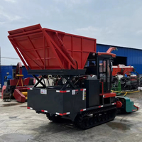Nouveau style de tracteur de machine d'ensilage à disque sur chenilles de maïs remorqué moissonneuse d'ensilage à vendre