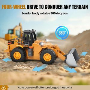 Chargeur frontal Dwi Dowellin <span class=keywords><strong>Rc</strong></span>, chargeur à pelle en alliage, tracteur, véhicule de construction pour garçons de 3 à 12 ans - Product Image 5