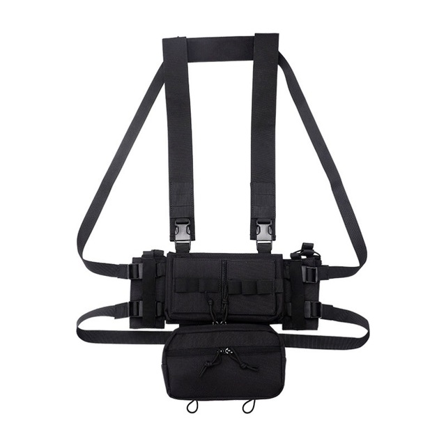 KANGO Nylon Camouflage Outdoor Tactical Molle Chest Rig MK3 Multi-function Chest Hanging