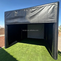Tente gonflable Langko pour salle de golf gonflable Sim Bay pour la simulation d'une expérience de golf en plein air