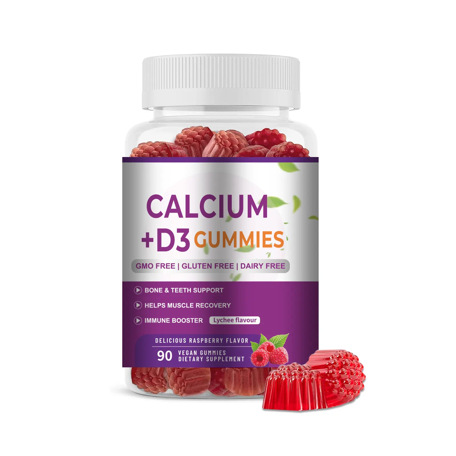 OEM Private Label Wholesale Multivitamin Supplement calcium vitamin D3 Gummies