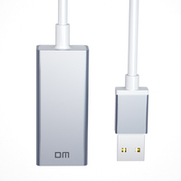 Adaptador USB a RJ45, Adaptador de Red Ethernet LAN USB 2.0 de 100 Mbps para Computadoras Portátiles Delgadas