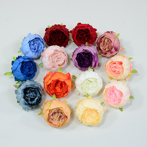 Simulation Peony Small Ancient Chinese Clothing Headdress Sun <b>Hat</b> Handmade DIY Silk Flower Peony Trumpet Model 8cm <b>Wedding</b> Party - Product Image 6
