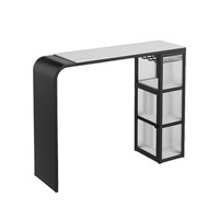 Mini table de bar moderne et simple pour la maison, le salon, le canapé, la cloison, le comptoir de bar sur le balcon en métal