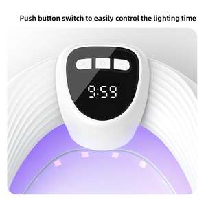 Lámpara de Uñas Acrílicas LED UV Inteligente, Multivelocidad Ajustable, Sensor Automático, Secado Rápido de Esmalte en Gel - Product Image 3