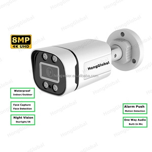 Hongglobal 4MP 5MP 8MP <span class=keywords><strong>Bullet</strong></span> CCTV NVR không thấm nước hồng ngoại tầm nhìn ban đêm <span class=keywords><strong>Camera</strong></span> surveil <span class=keywords><strong>IP</strong></span> Ngoài Trời an ninh PoE <span class=keywords><strong>Camera</strong></span> không dây - Product Image 1