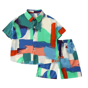 Camicia Estiva per Bambini in Stile Coreano con Cartoni Animati in Cotone e Chiffon, Nuova Moda 2025, Elegante per Neonati, Direttamente dalla Fabbrica - Product Image 1