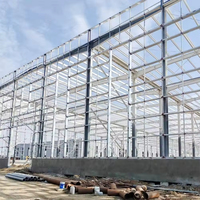 Estructura de Acero Prefabricada, Edificio de Oficinas Grande, Fábrica, Taller, Almacén, Gimnasio, Resistente al Fuego, Certificado ISO9001