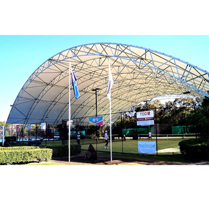 Nhà máy tùy chỉnh cấu trúc thép đôi giàn Lều thể thao sân vận động Bóng Rổ Bóng Đá cầu lông pickleball mái tán - Product Image 5