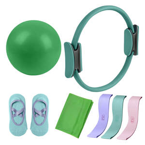 Set di Fasce Elastiche per Glutei Personalizzate per Allenamento in Palestra, Fitness e <span class=keywords><strong>Pilates</strong></span>, con Piccola Palla Gonfiabile Morbida da Yoga e Massaggio in PVC da 20-25 cm - Product Image 1
