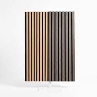 Panneaux muraux en bois Akupanel en gros, panneaux acoustiques décoratifs en feutre PET absorbant le son, lattes acoustiques modernes pour bureaux, entrepôts et halls