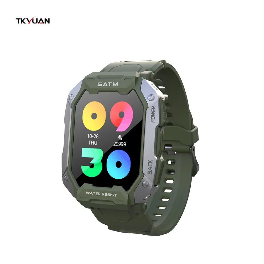 2022 2022 Outdoor Sports C16 C20 C21 Smart Watch For Men With 3atm Ip68 Waterproof Fitness Tracking Sport Smart Watch