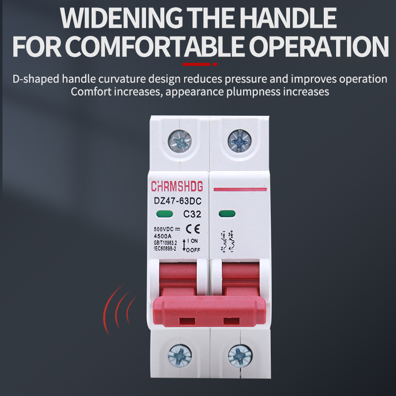 CHRMSHDG Solar Switch DC Circuit Breaker DZ47-63DC Master Switch DC Mccb Battery Breaker500V 1000V LANGTONG ELECTRIC · image 4