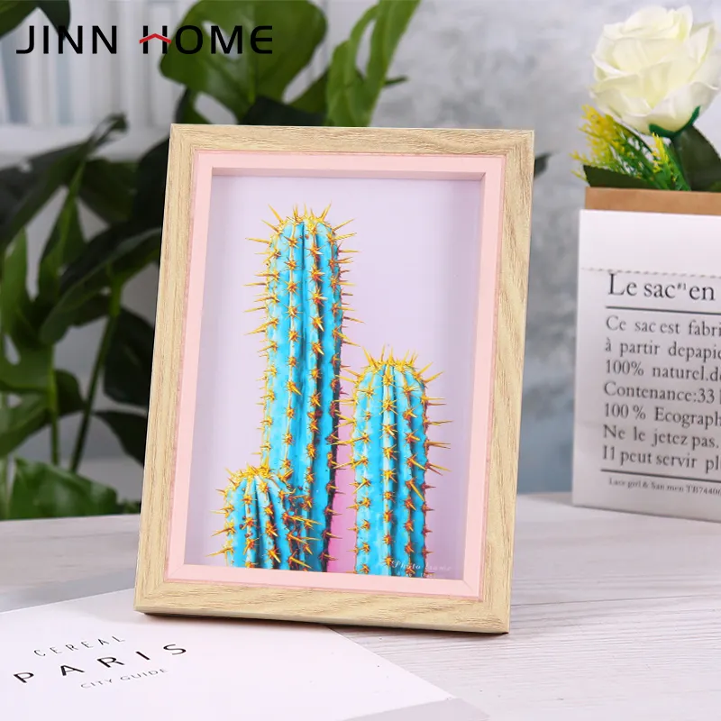 Jinn Home 6*8"Photo Frame Personalized Wooden Frame Photo New Model Wooden Picture Frame Wall Decoration