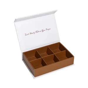 กล่องช็อคโกแลตสำหรับวันวาเลนไทน์ไวน์กระดาษแข็งแบบแข็งเคาน์เตอร์บอนเบินหรูหราคุณภาพสูงออกแบบได้เอง