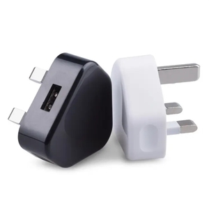 Đen Trắng điện tường cắm adapter 5V <span class=keywords><strong>1A</strong></span> 2A Anh cắm sạc nhanh <span class=keywords><strong>USB</strong></span> sạc - Product Image 3