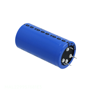 ตัวเก็บประจุแบบ Through Hole รุ่น MAL229957681E3 ยี่ห้อ CAP ALUM ความจุ 680uF 20% 450V แบบ Snap TH 680uF - Product Image 1