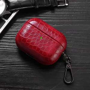 Funda Protectora para <span class=keywords><strong>AirPods</strong></span> de Apple de Cuarta Generación, Compatible con <span class=keywords><strong>AirPods</strong></span> Pro de Segunda Generación, Diseño de Piel de Cocodrilo en Color Caramelo Premium BP006 - Product Image 5