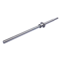 Husillo de Bolas GS DFS4020-2.8, Tuerca de Husillo de 1000mm, Acero de Precisión C7, Rosca Fresada, Motor Lineal CNC de Alta Precisión