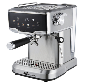 Machine à café expresso <span class=keywords><strong>programmable</strong></span> électrique Anbolife en acier inoxydable, économique, avec fonction cappuccino/latte et mousseur à lait à une touche - Product Image 5