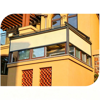 Persiana Enrollable Eléctrica Integrada, Automática, Resistente al Viento y al Agua, de PVC, para Exteriores, Gazebo, Patio, Protección Solar