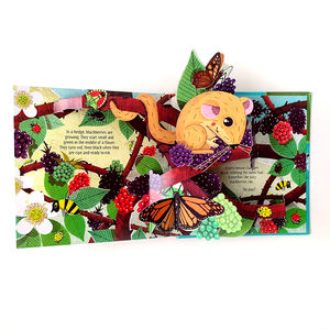 Impresión de libros para niños personalizados, libros de tapa dura, audaces y fáciles para colorear, libros de cartón de cuentos de animales emergentes en inglés 3D - Product Image 3