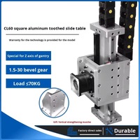 Table coulissante LY CL60 en alliage d'aluminium avec crémaillère, module de levage axe Z, manipulateur, rail de guidage spécial, banc de travail 10 kg